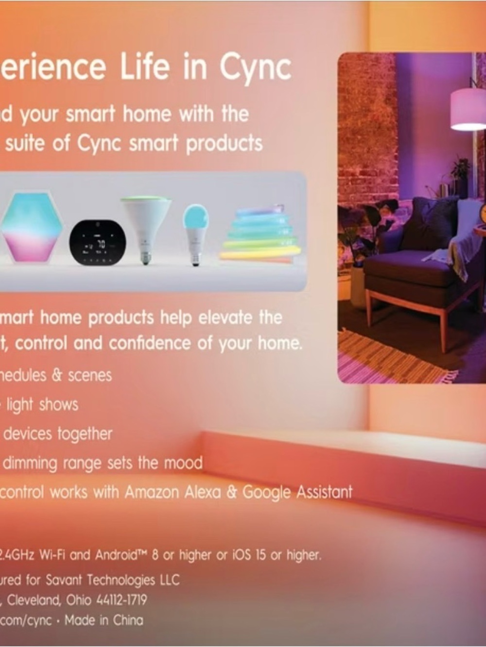 Direct Connect Smart LED Bulbs (4-Pack) – White/Blue - Picture 4 of 8